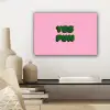 Yes fun - Groen - Roze canvas 2cm klein -sfeer6