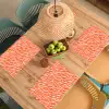 Strepen - Dynamisch - Oranje Placemat vinyl groot 368 -zzsfeer5_Kitchenyeah-website