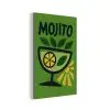 Mojito - Cocktail - Citroen - Groen aluminium wit klein -3d