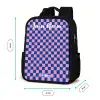 Blokjes - Blauw - Roze Rugzak - Zwart middel -productfoto_formaten
