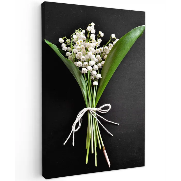 Lelietjes van dalen - Bloemen - Stilleven - Flora canvas 2cm klein -z3d