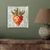 Aardbei - Rood - Mozaïek - Fruit plexiglas 5mm klein -sfeer3