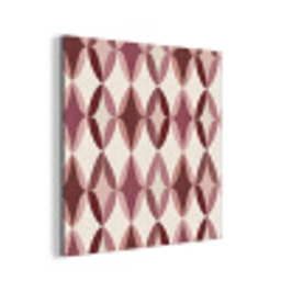 Ovaal - Textuur - Roze aluminium wit klein 46 -3d