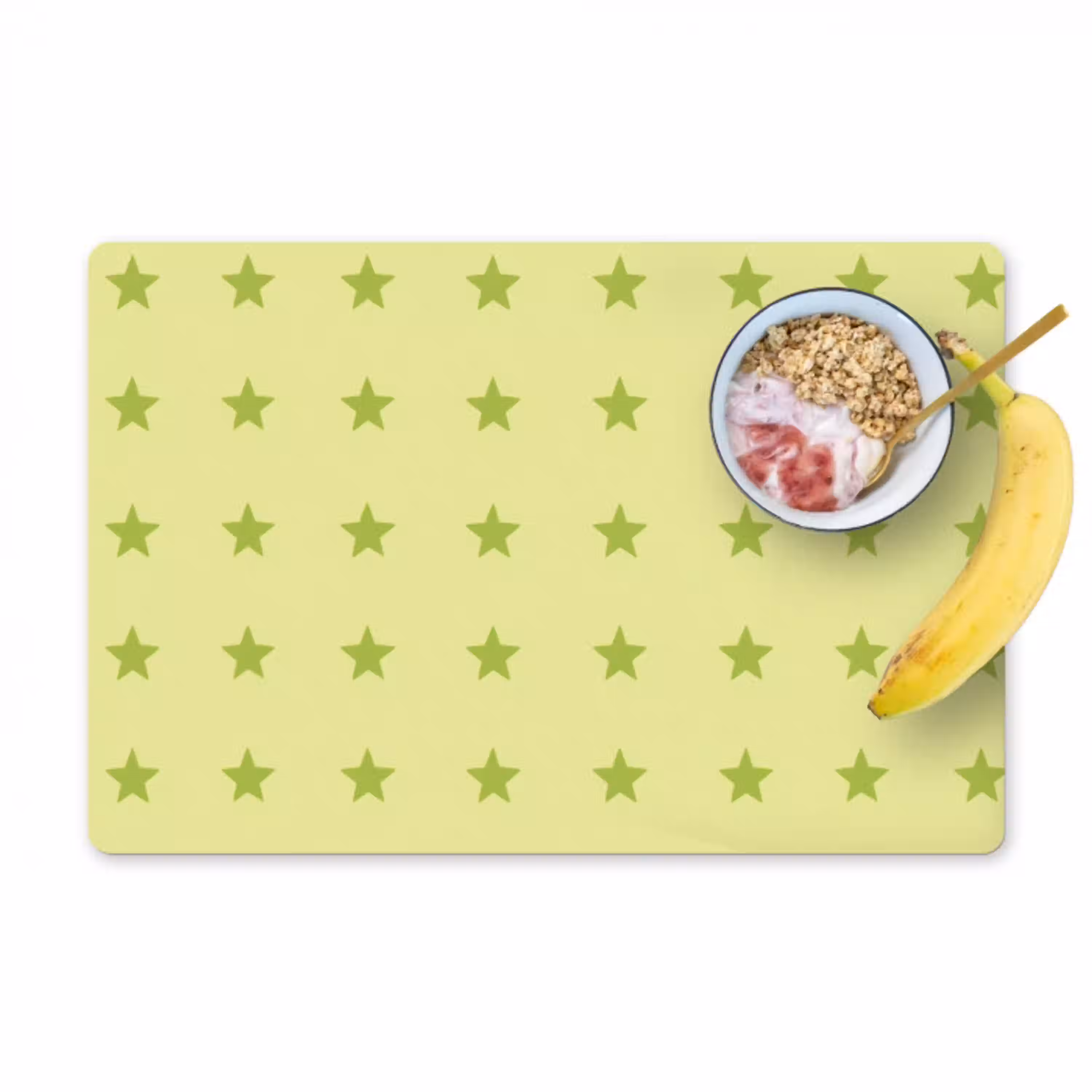 Sterren - Patroon - Groen Placemat vinyl groot 368 -zzzproduct_Kitchenyeah-website
