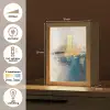 Abstract - Kunst - Goud Light Box met kabel (Tafellamp) klein -USP_NL
