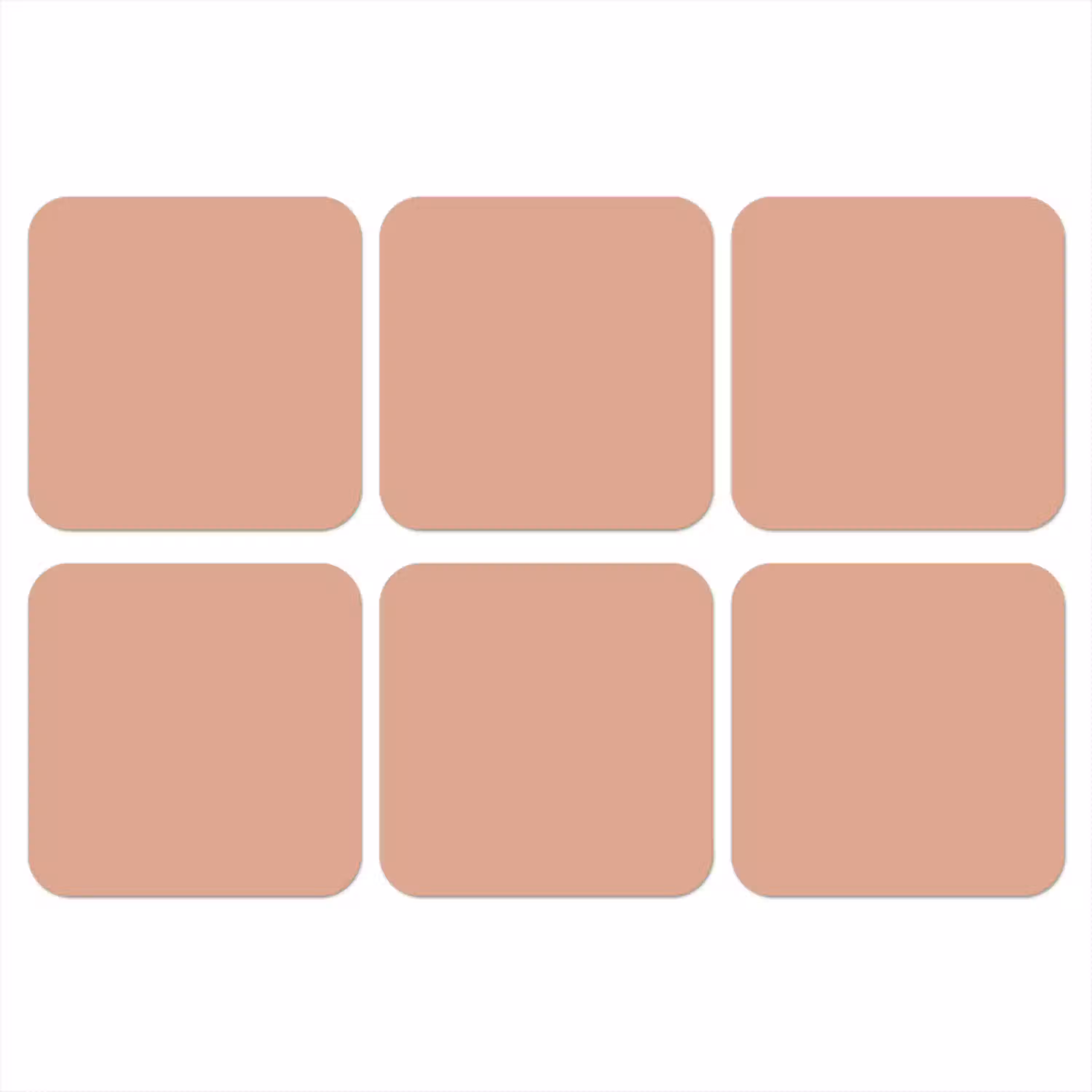 Dusty - Rose - Roze onderzetter kurk middel 366 -3d
