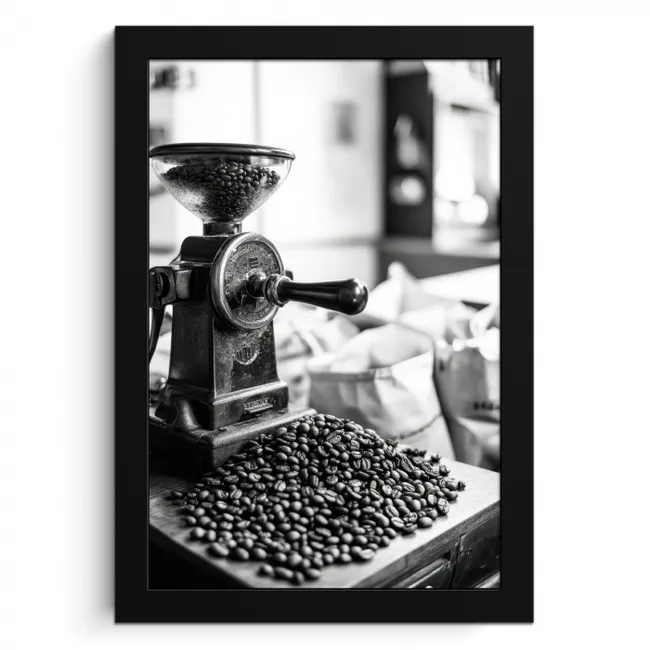 Koffiemolen - Gemalen - Vintage KitchenYeah - Keuken - Fotolijst klein -3d