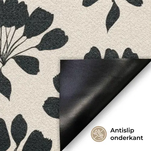 Abstract - Patroon - Zwart Deurmat klein 898 -antislip_NL