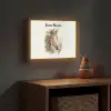 Paard - Bloemen - Natuur - Waterverf - Dieren Light Box met batterij (Wandlamp kind) middel -sfeer5_kind