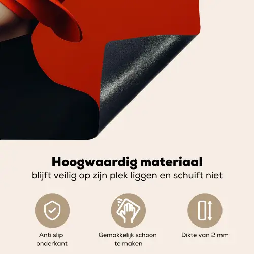Oranje - Hoed - Vrouw Inductie beschemer met haakjes klein -ky-onderkant-nl