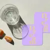 Dream - Paars - Typografisch onderzetter kurk middel -sfeer4