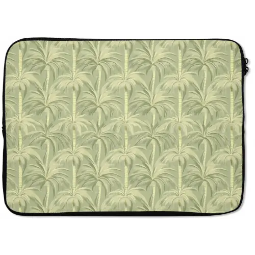 Palmwoud - Tropisch - Groen laptophoes neopreen klein 279 -zkaufland3dotto