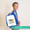 Stegosaurusduo onder sterrenregen Kinderrugzak - Blauw middel -sfeer3_NL