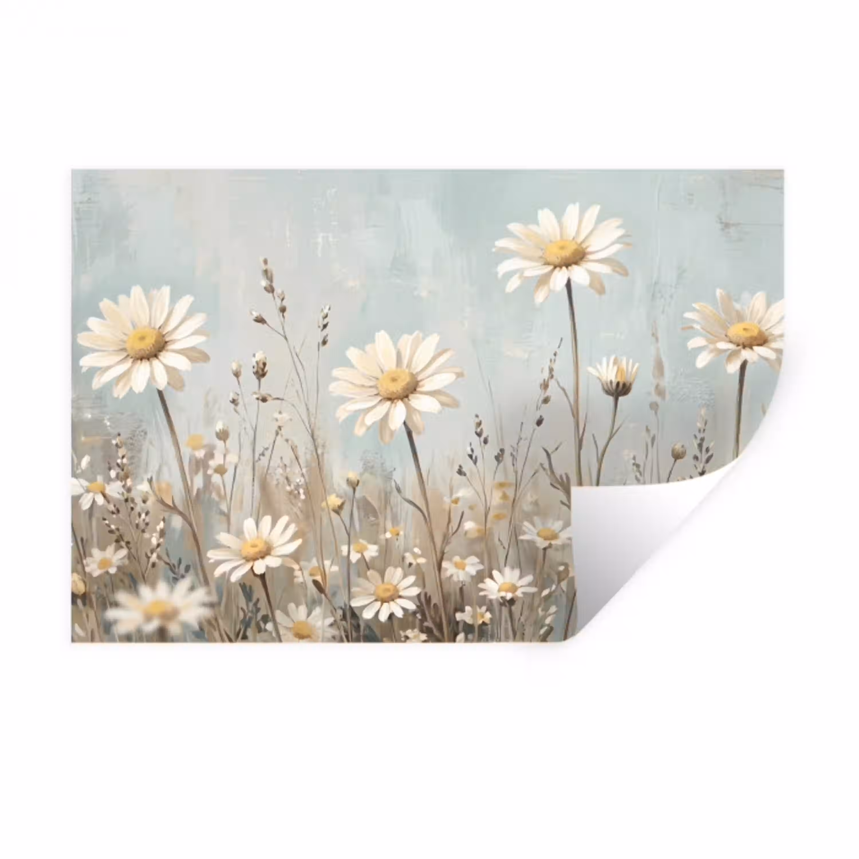 Madelief - Illustratie - Wit Muursticker klein -3d