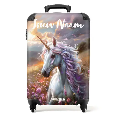 Pastel parelhoorn NBS - Handbagage koffer - Kinderen Unisex middel -productfoto_recht