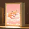 Wolken - Vos - Oranje - Sterren Light Box met kabel klein -zzz_3d_website