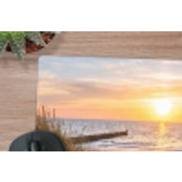 Strand - Zonsondergang - Natuur - Landschap muismat rubber klein -closeup