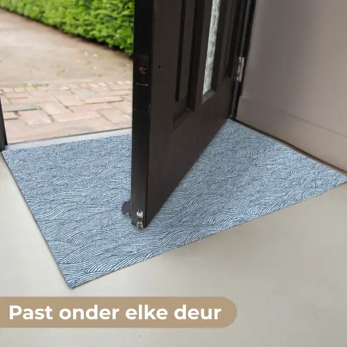 Golven - Ritmisch - Blauw Deurmat klein 898 -USP_NL