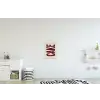 Red - Cake - Decoratie - Eten textielposter latten blank klein -kinderkamer