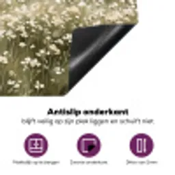 Illustratie - Landschap - Wit Inductie beschermer vinyl 3mm klein -zzzzzzz-cc-onderkant
