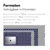 Oceaan - Stippen - Blauw - Wit Muismat XXL klein 681 -sfeer5
