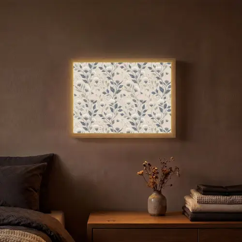 Klassiek - Botanisch - Kleurrijk Light Box met batterij (Wandlamp) middel 907 -sfeer4