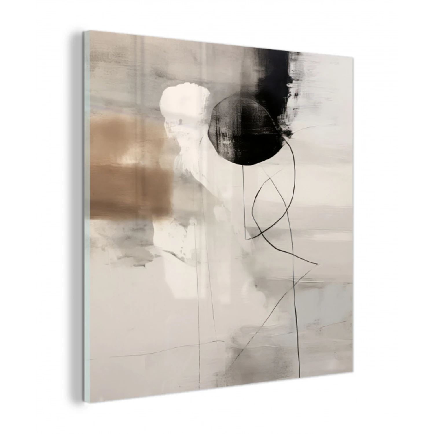 Abstracte kunst - Grijs - Industrieel plexiglas 5mm klein -z3d