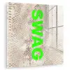Slangenprint - SWAG - Neon - Groen plexiglas 5mm klein -zzzproduct_nieuw