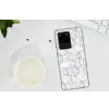 Marmer - Gelaagd - Brekend - Grijsstructuur Telefoonhoesje Samsung Galaxy S20 Ultra klein 358 -oordopS20Ultra