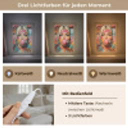 Vrouw - Kauwgom - Graffiti - Love Light Box met kabel (Tafellamp) klein -USP_lichtkleurDE
