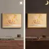 Peach - Eten - Taart - Oranje Light Box met batterij (Wandlamp) middel -sfeer3