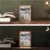 Riet - Gras - Natuur - Winter - Meer Light Box met kabel (Tafellamp) klein -sfeer3