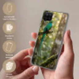Quetzal - Jungle - Natuur - Groen Telefoonhoesje Samsung Galaxy A12 klein -sfeer3_NL