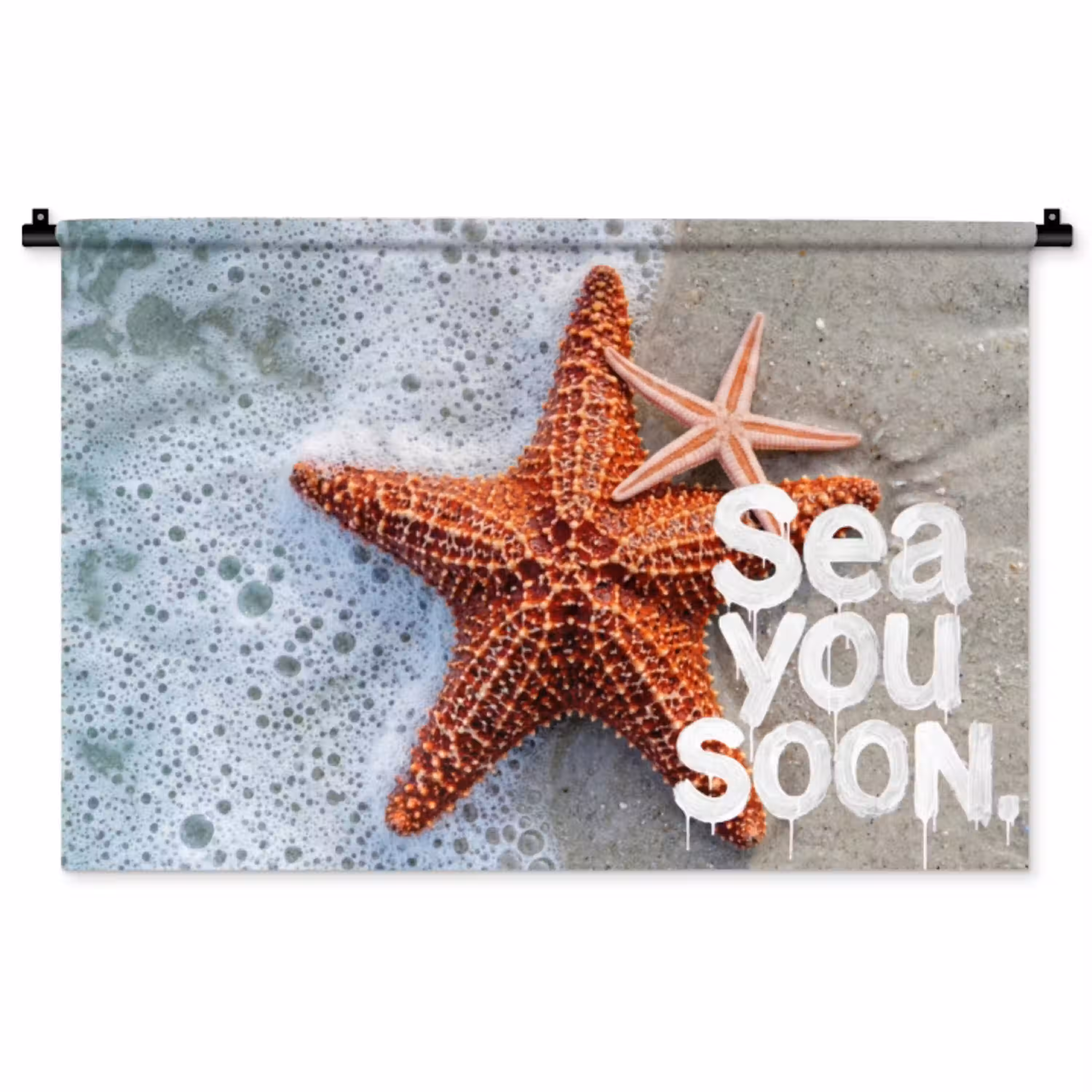 Sea you soon - Zeester - Zee Wandkleed katoen middel -zz3d