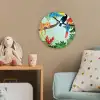 Jungle dieren - Toekan - Jongens - Meiden - Luipaard Wandcirkel kunststof plaat 5mm dik klein -tsfeer1_kind