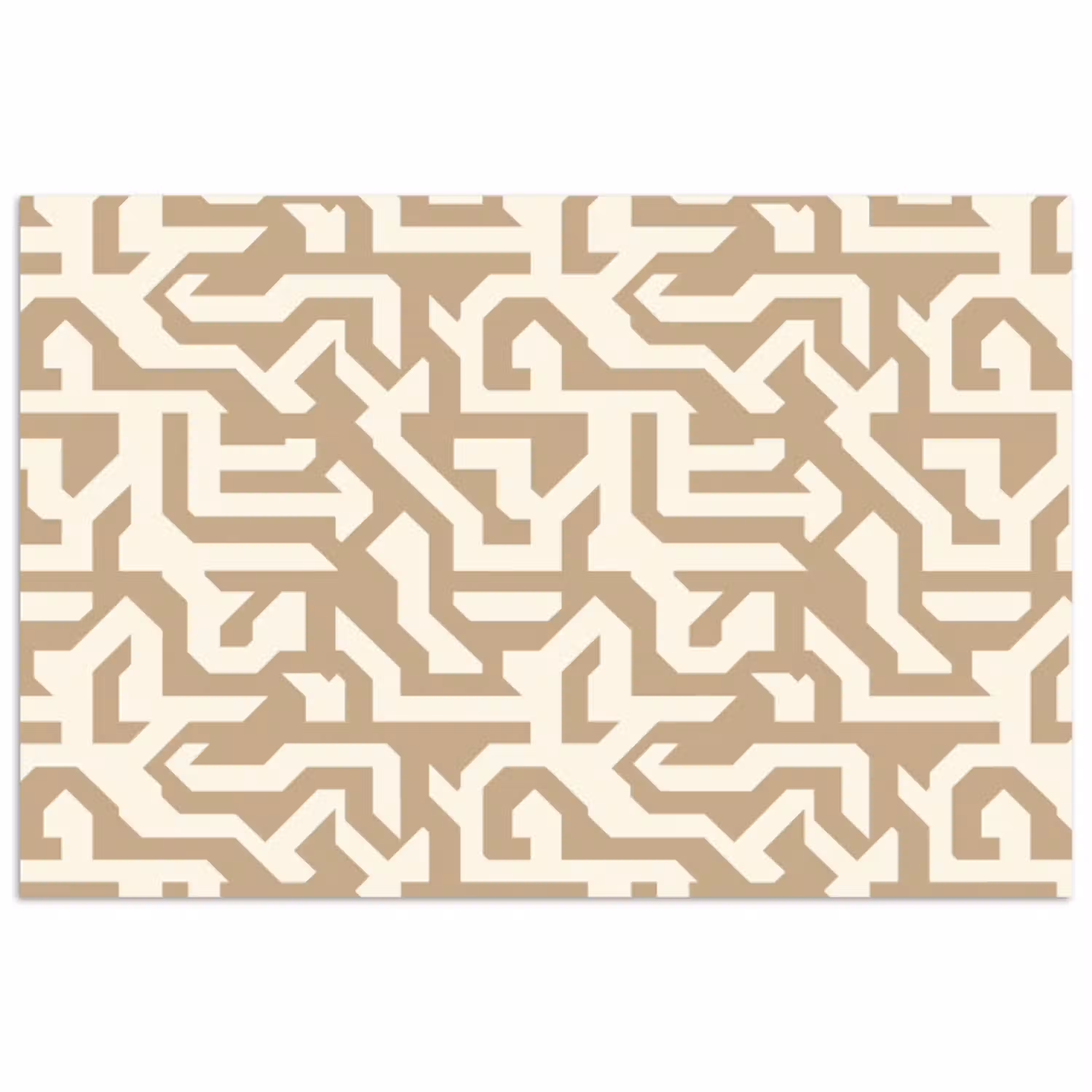 Modern - Abstract - Beige poster papier klein 62 -3d