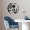 Chihuahua - Hond - Zonnebril - Humoristisch - Zwart - Wit - Spaghetti Fotolijst rond zonder passe partout klein -sfeer2