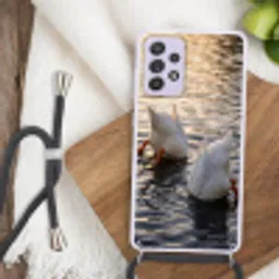 Eenden - Water - Natuur Hoesje Samsung Galaxy A52 5G met koord klein -sfeer4