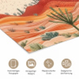 Landschap - Heuvels - Zonsondergang poster papier klein -tcloseup_DE