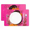 Zonnebril - Oranje - Vrouw - Planten Placemat vinyl groot -zzsfeer2_Kitchenyeah-website