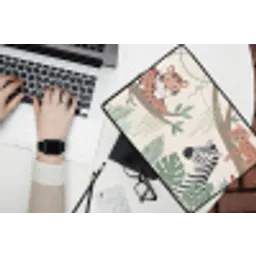Jungle - Rustiek - Pastel laptophoes neopreen klein -bureau