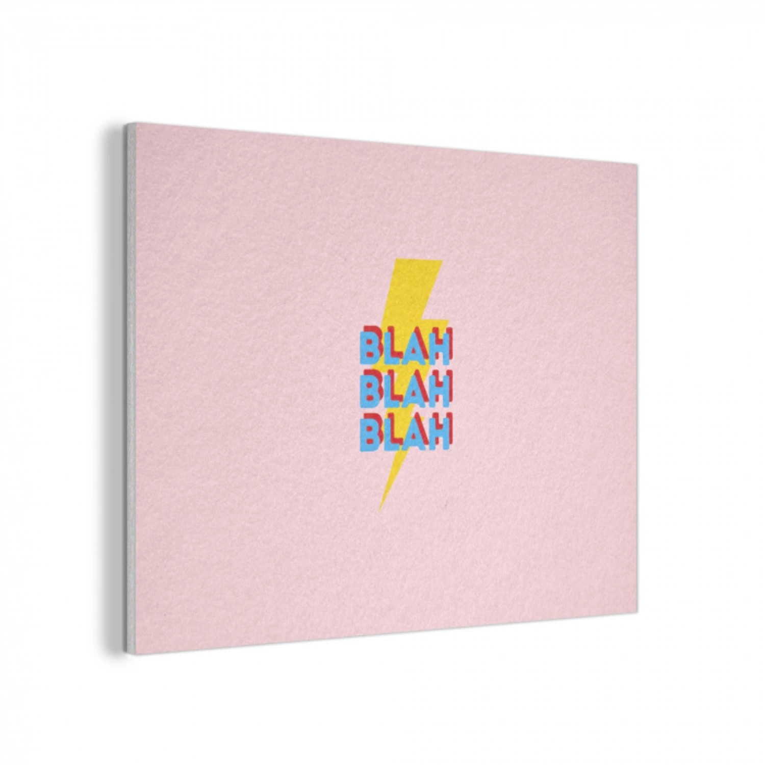 Blah - Bliksem - Roze PET vilt klein -3d