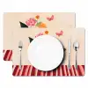 Vaas - Bloemen - Vlinder - Rood Placemat vinyl groot -zzsfeer2_Kitchenyeah-website
