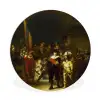 De Nachtwacht - Rembrandt van Rijn Wandcirkel kunststof plaat 5mm dik klein -3d