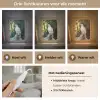 Arend - Hout - Wit - Planten Light Box met kabel (Tafellamp) klein -USP_lichtkleurNL
