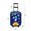 Astronaut op een planeet Kinderkoffer - Zwart klein -productfoto_formaten