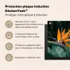 Paradijsvogel - Bloem - Exotisch Inductie beschermer vinyl 3mm middel -zzzzzzusp-haakje_FR