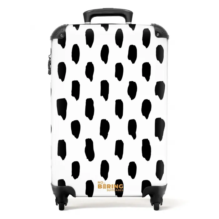 Verticale vlekken op een witte achtergrond NBS - Handbagage koffer - Kinderen Unisex middel -productfoto_recht