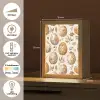 Paaseieren - Bruin - Bloemen Light Box met kabel (Tafellamp) klein -USP_NL