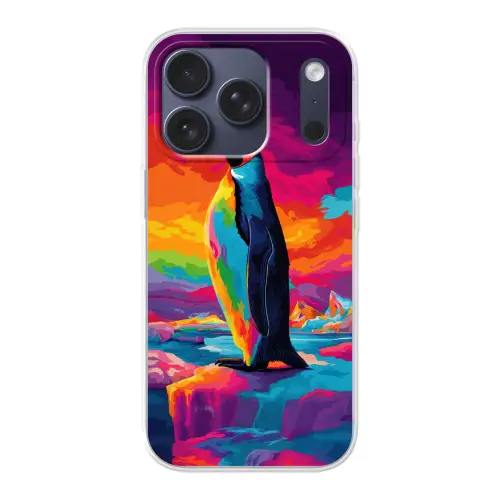 Ijsschots - Pinguïn - Abstract - Lucht Telefoonhoesje iPhone 17 Pro klein -3d